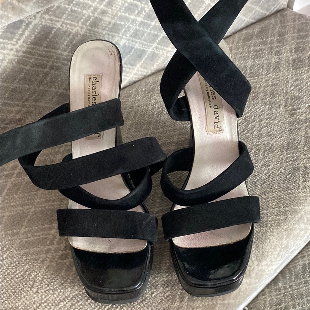 Charles David Black Elegant Heels